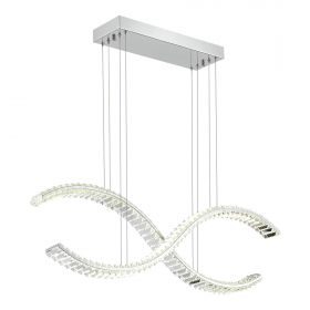 SL6206.103.44 Светильник подвесной ST-Luce Хром/Прозрачный LED 1*44W 3000K