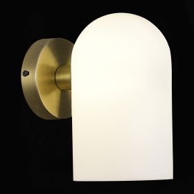 SLE1047-301-01 Светильник настенный Бронза/Молочно-белый E14 1*40W