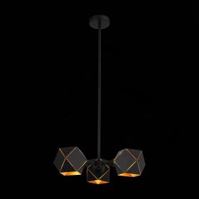 SL258.402.03 Люстра потолочная ST-Luce Черный/Черный, Золото E14 3*40W