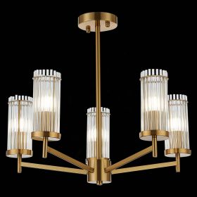 SL1233.302.05 Люстра потолочная ST-Luce Латунь/Прозрачный E14 5*60W.