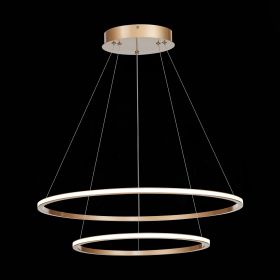 ST604.243.56 Светильник подвесной ST-Luce Золотистый/Белый LED 1*56W 4000K.