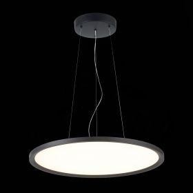 ST602.443.56 Светильник подвесной Черный LED 1*56W 4000K 5 040Lm Ra>80 120 IP20 D600xH36 185-265V.