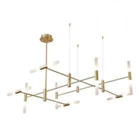 SL1216.203.16 Светильник подвесной ST-Luce Матово золотистый/Белый G9 16*5W 4000K.