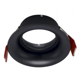 ST257.408.01 Св-к встр. Черный GU10 1*50W  IP65 D93xH53 220V Без ламп.