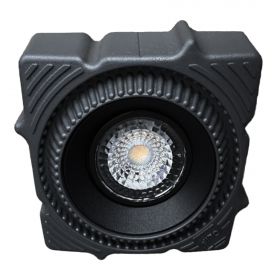 ST753.438.07 Св-к встр. светодиодный в натяжной ПВХ потолок Черный LED 1*7W 3000K 560Lm Ra80 60° IP2.