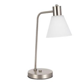 SLE1561-104-01 Прикроватная лампа Никель/Белый E27 1*60W.