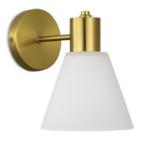 SLE1561-301-01 Светильник настенный Латунь/Белый E27 1*60W.