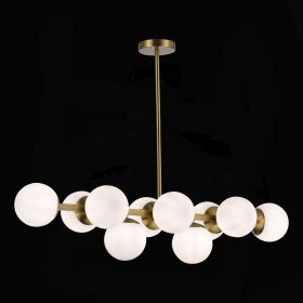 SLE1191-202-10 Светильник потолочный Золотистый/Белый E27 10*60W.