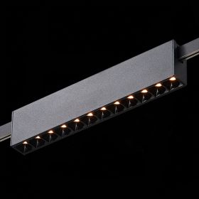 ST816.406.12 Магнитный трековый светильник FARM Черный LED 1*12W 3000K 609Lm Ra90 40 IP20 L232xW24xH.