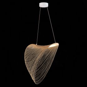 SL6900.503.24 Светильник подвесной ST-Luce Белый/Древесный LED 1*24W 4000K.
