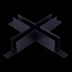 ST007.489.00 Коннектор X-образный для подвесного / накладного магнитного  шинопровода ST-Luce Черный.