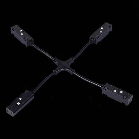 ST006.469.00 Коннектор питания X-образный для магнитного шинопровода ST-Luce Черный.