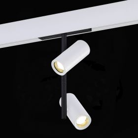 ST808.536.16 Магнитный трековый светильник Белый LED 1*16W 3000K 1 100Lm Ra>90 36° IP20 D45xH240 48V.