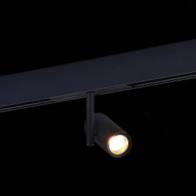 ST808.436.08 Магнитный трековый светильник Черный LED 1*8W 3000K 500Lm Ra>90 36° IP20 D42xH135 48VV.