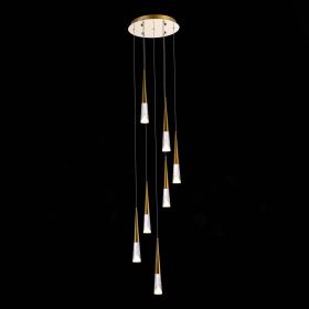 SL6111.203.07 Люстра подвесная ST-Luce Золотистый/Прозрачный LED 7*3W 3000K.