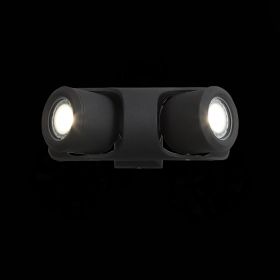 SL093.401.02 Светильник уличный настенный ST-Luce Черный/Черный, Прозрачный G5,3 2*3W.