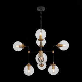 SL234.403.08 Люстра подвесная ST-Luce Черный, Золото/Прозрачный E27 8*40W.