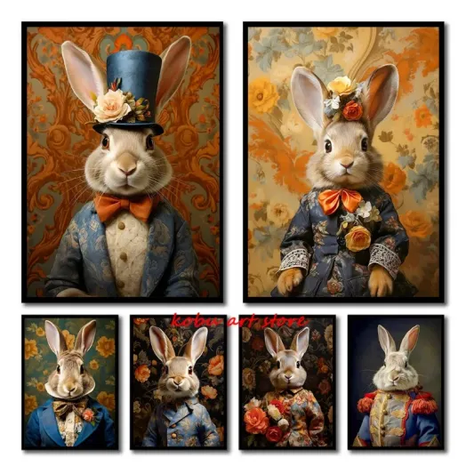 интерьерная картина с зайцами иркутского художника