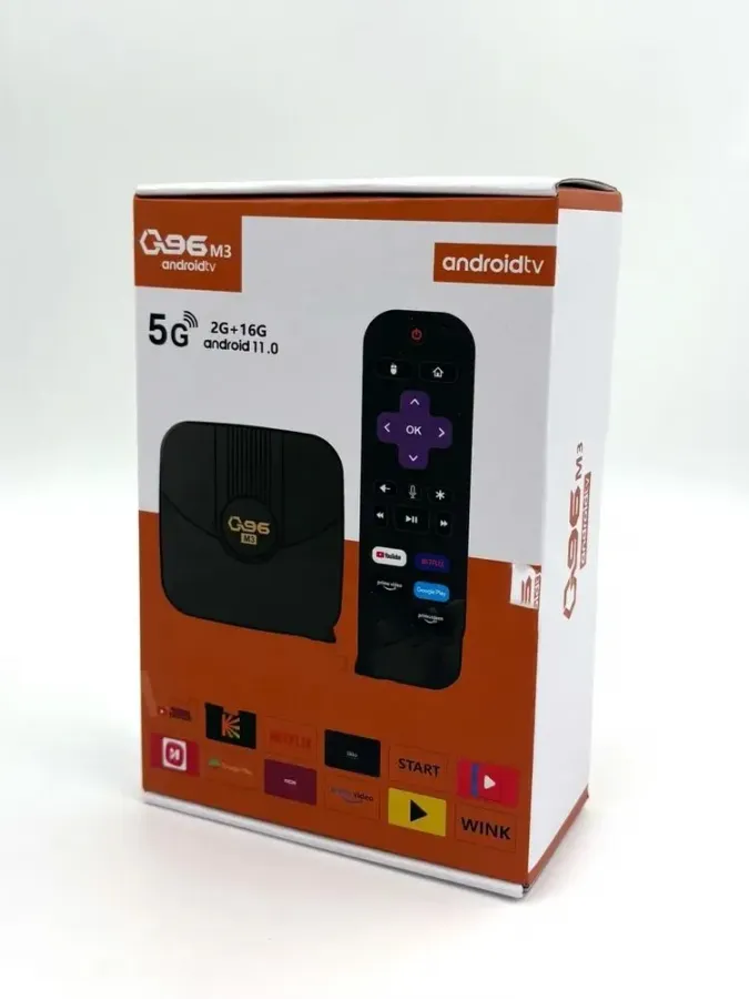 ТВ приставка Q96 M3 Android TV 4K Ultra HD