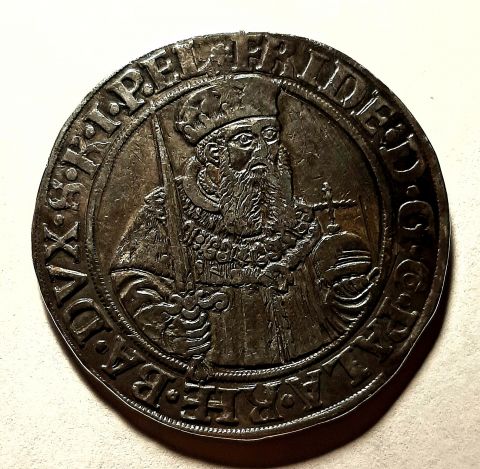 1 талер 1547 Пфальц Бавария RARE Редкость Оберпфальц Германия AUNC