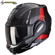 Шлем Scorpion EXO-Tech Evo Carbon Cad, черно-красный