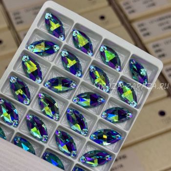 K9 Luxe Пришивные Стразы Aqua_SHIM Наветта 9*18 мм