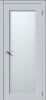 Межкомнатная Дверь Verda Квадро 6 Лайтгрей со Стеклом Сатинато 2000х800мм (Полотно+Коробка+5 Наличников) / Верда.