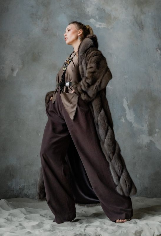 Частная коллекция "Perigrinatio est vita".  Шуба из соболя баргузинского