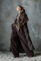 Частная коллекция "Perigrinatio est vita".  Шуба из соболя баргузинского с рукавом продольным. 5 цвет соб светлый