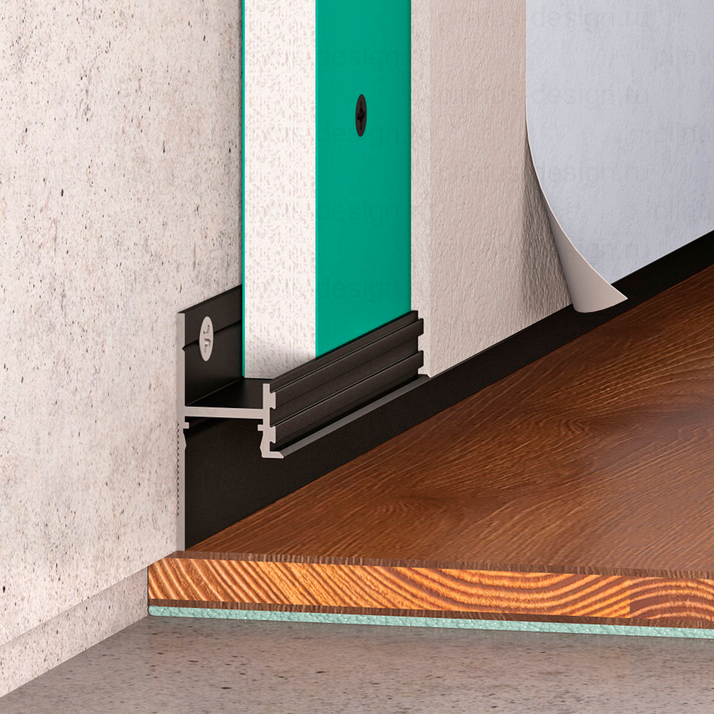 Pro Design 3213 теневой плинтус чёрный