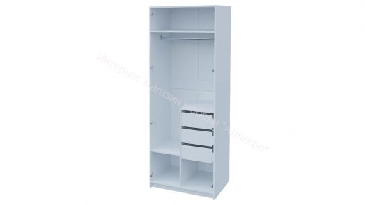 Шкаф 2-х дверный Ольга 6 со скрытыми ящиками