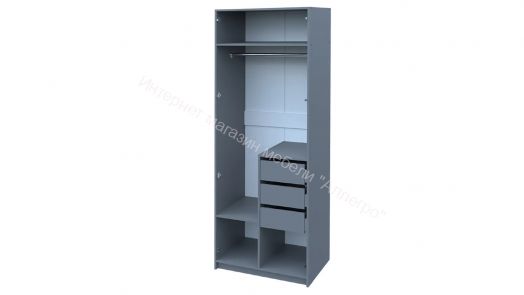 Шкаф 2-х дверный Ольга 6 со скрытыми ящиками