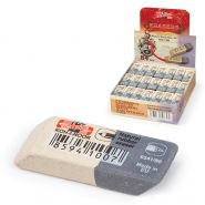 Ластик KOH-I-NOOR 6541/80, 41×14×8 мм, бело-серый, прямоугольный, скошенные края, натуральный каучук