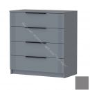 Комод Ольга 6 с 4-я ящиками Серый шифер