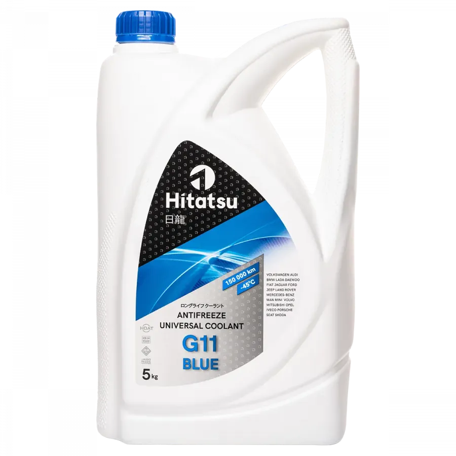 Hitatsu Antifreeze G11 (-45C) Blue Universal coolant, 5л