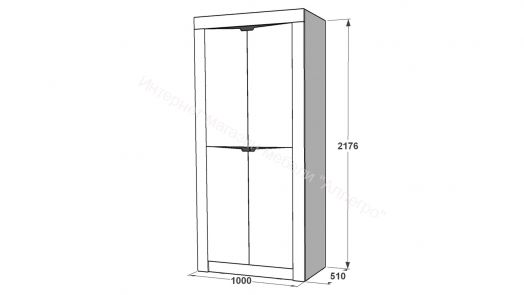 Шкаф 2-х дверный Ольга 5 для одежды