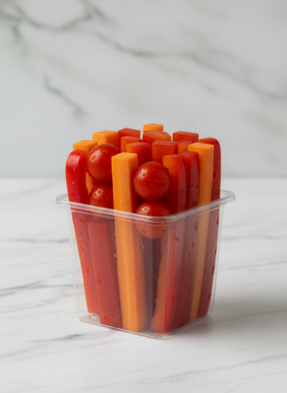 .Овощной микс морковь, перец, черри 250г