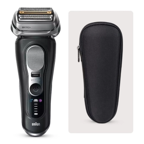Электрическая бритва Braun Series 9 PRO Plus 9600s Black, с футляром, 5 бреющих элемента, влажная/сухая
