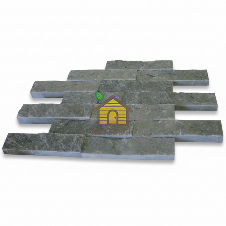 ПЛИТКА ТАЛЬКОХЛОРИТ “РВАНЫЙ КАМЕНЬ” 200x50x20 мм