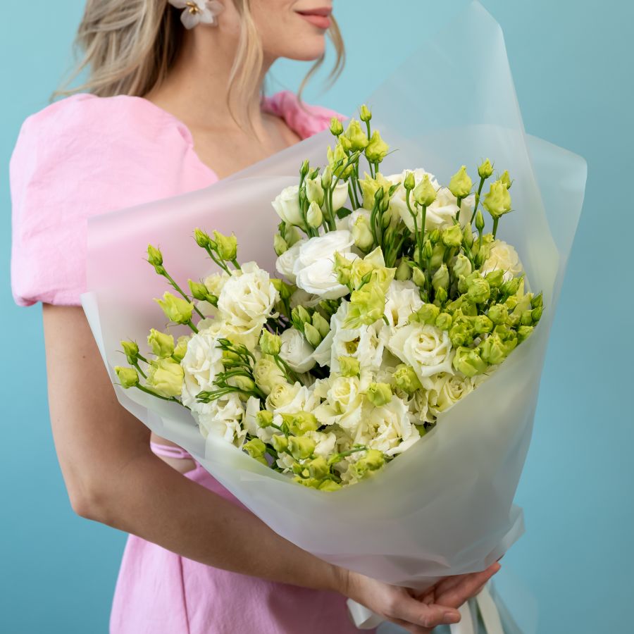 Эустома белая 15 шт