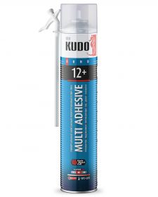 Клей-Пена Kudo Adhesive Home 12+ 1000мл Белая Универсальная, Монтажная / Кудо.