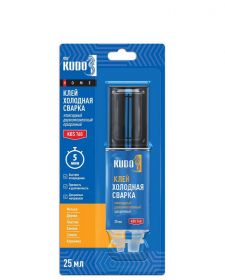 Клей Двухкомпонентный Kudo Home KBS-760 25мл Прозрачный, Эпоксидный / Кудо.