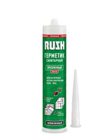 Герметик Силиконовый Kudo Rush RSK-120 230мл Прозрачный, Санитарный / Кудо.