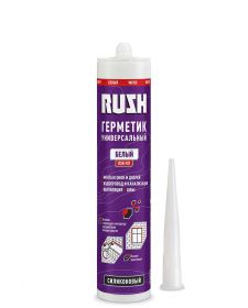 Герметик Силиконовый Kudo Rush RSK-101 230мл Белый , Универсальный / Кудо.