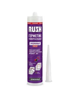 Герметик Силиконовый Kudo Rush RSK-100 230мл Прозрачный , Универсальный / Кудо.