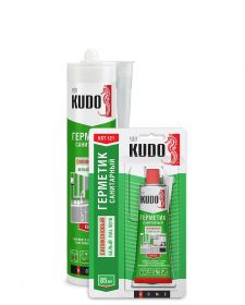 Герметик Силиконовый Kudo Home KSK 127 280мл Коричневый RAL 8024, Санитарный / Кудо.