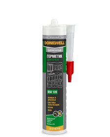 Герметик Силиконовый Kudo Donewell DSK 120 260мл Прозрачный, Санитарный / Кудо.