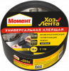 Лента Липкая Момент Универсальная 10м Черная для Широкого Спектра Работ.