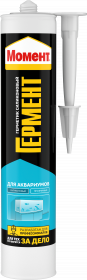 Герметик Силиконовый Момент Гермент 0.28кг для Аквариумов.