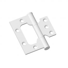 Петля Стальная Bravo 2ВВ 75*63*2,5 Белая для Складных Дверей / Браво.